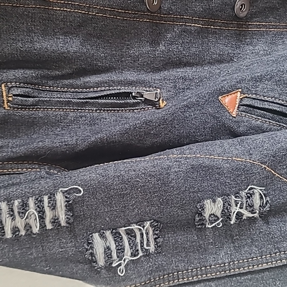 Dark Denim Jacket - image 7